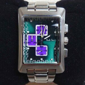 Paul Smith Men's Chronograph Watch Teal & Purple (Quartz, Citizen Mvt) Working